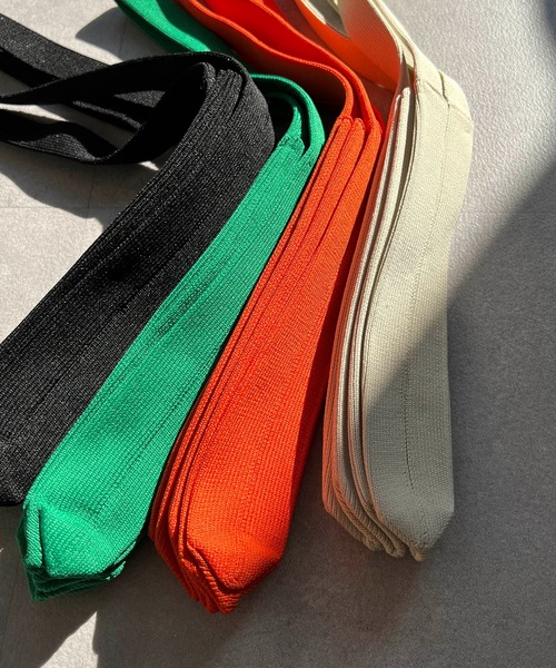 CAPRICIEUX LE'MAGE（カプリシューレマージュ）の「プリーツニットバッグ（ハンドバッグ・レディース・ブラック/オレンジ/ホワイト系その他/グリーン・FREE）」の22枚目の写真