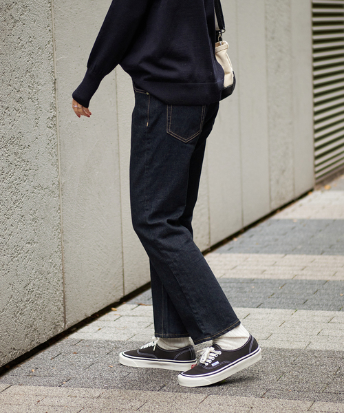 FRAMeWORK（フレームワーク）の「クロップドデニム（デニムパンツ・レディース・ホワイト/ネイビー/ブラック・36/40/38）」の7枚目の写真