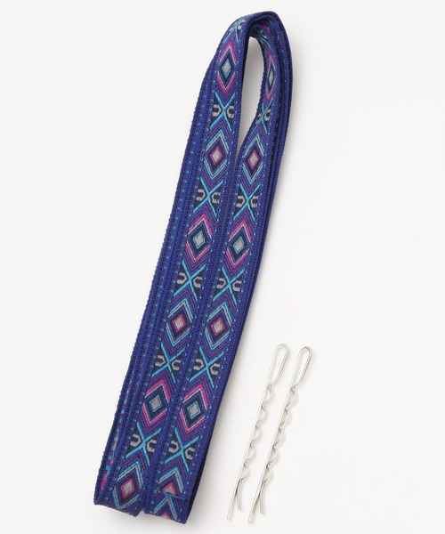 チャイハネ（チャイハネ）の「【チャイハネ】スクエアッドセットストリング（その他ヘアアクセサリー・レディース・ブルー/ピンク・FREE）」の3枚目の写真