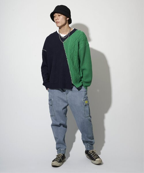 リメイクニット　ニット＆スウェット　ゆったりニット 楽天市場】【31%OFF】ロゴスウェット / 公式 CUBE SUGAR