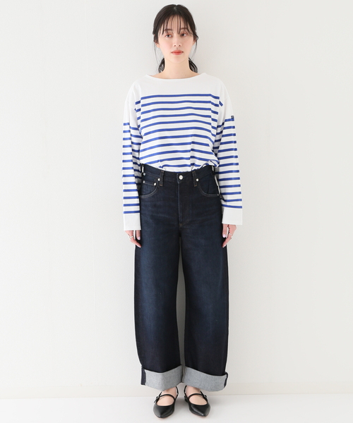 IENA(イエナ)の「【Citizens of humanity】AYLA BAGGY IN BANDIT デニムパンツ(デニムパンツ・レディース・ネイビー・25/24/26)」の2枚目の写真