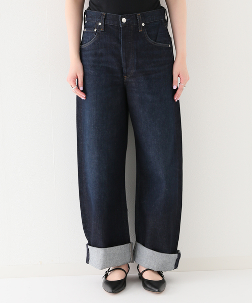 IENA(イエナ)の「【Citizens of humanity】AYLA BAGGY IN BANDIT デニムパンツ(デニムパンツ・レディース・ネイビー・25/24/26)」の3枚目の写真