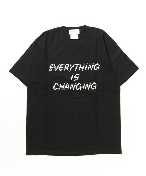 Azuma.(アズマ)の「Azuma. EVERY THING IS CHANGING T-SHIRT(Tシャツ/カットソー・メンズ・ブラック・0)」の1枚目の写真