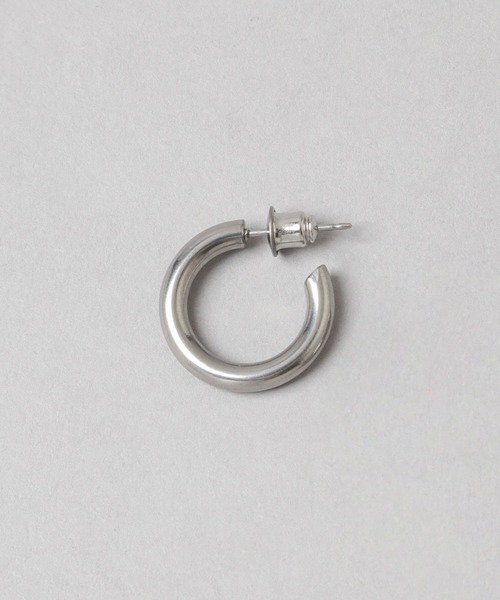 HARE(ハレ)の「【MADE IN JAPAN】ステンレスサークルピアス(HARE)(ピアス(片耳用)・メンズ・シルバー・FREE)」の2枚目の写真