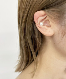 Saskia diez ドロップ 淡水パール イヤーカフ SASKIA DIEZ サスキア ディッツ 18K WIRE PEARL EARCUFF