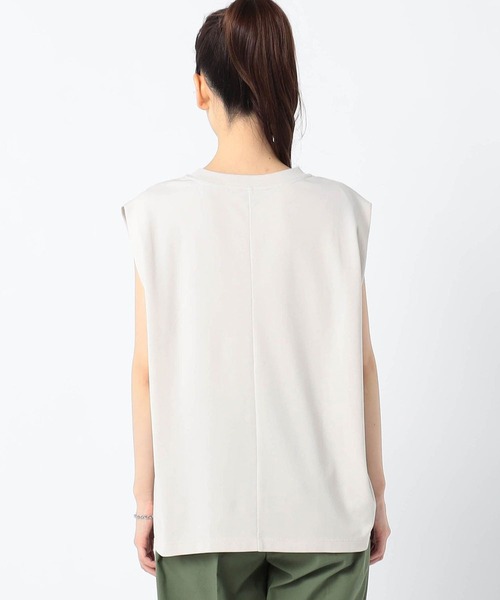 Grand PARK(グランドパーク)の「ロゴ入り タックカットソー(Tシャツ/カットソー・レディース・アイボリー/ホワイト/チャコールグレー・FREE)」の14枚目の写真