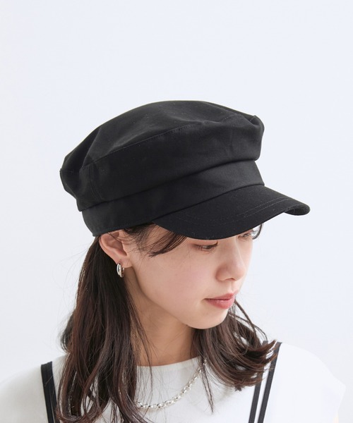 VIS（ビス）の「ツイルマリンキャスケット（キャスケット・レディース・ブラック・FREE）」の4枚目の写真