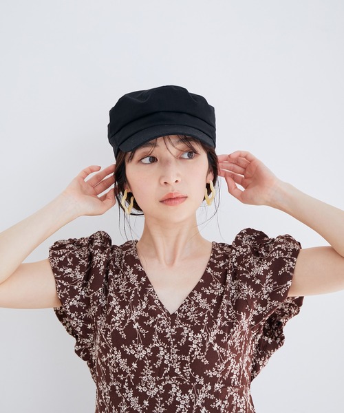 VIS（ビス）の「ツイルマリンキャスケット（キャスケット・レディース・ブラック・FREE）」の5枚目の写真