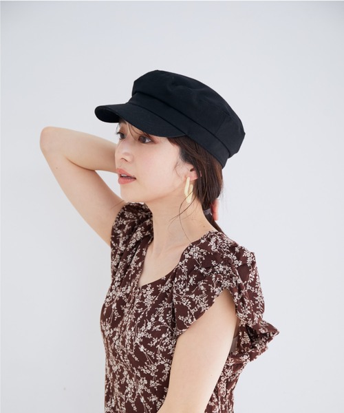 VIS（ビス）の「ツイルマリンキャスケット（キャスケット・レディース・ブラック・FREE）」の11枚目の写真