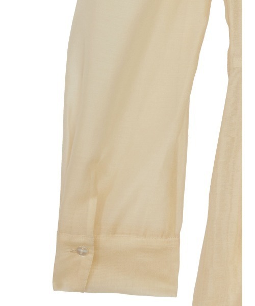 Ameri（アメリ）の「BUSTIER LAYERED SHEER SHIRT（シャツ/ブラウス・レディース・グリーン/アイボリー/ブラック・SMALL/MEDIUM）」の17枚目の写真