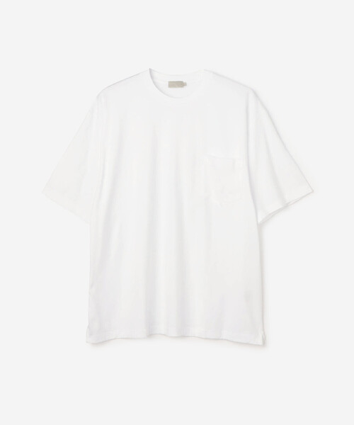handvaerk（ハンドバーク）の「handvaerk | 60/2 クルーネックポケットビッグTシャツ SOLID MEN（Tシャツ/カットソー・メンズ・ネイビー/ダークグレー/ライトブルー/ライトグレー/ホワイト/ベージュ/オリーブ/ブラック・L/S/M）」の2枚目の写真