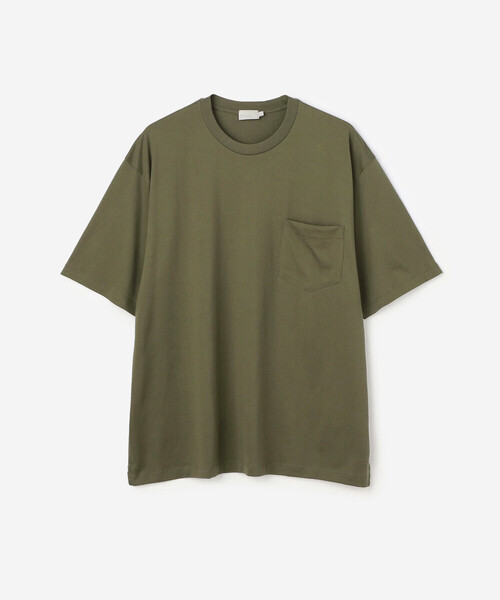 handvaerk（ハンドバーク）の「handvaerk | 60/2 クルーネックポケットビッグTシャツ SOLID MEN（Tシャツ/カットソー・メンズ・ネイビー/ダークグレー/ライトブルー/ライトグレー/ホワイト/ベージュ/オリーブ/ブラック・L/S/M）」の7枚目の写真
