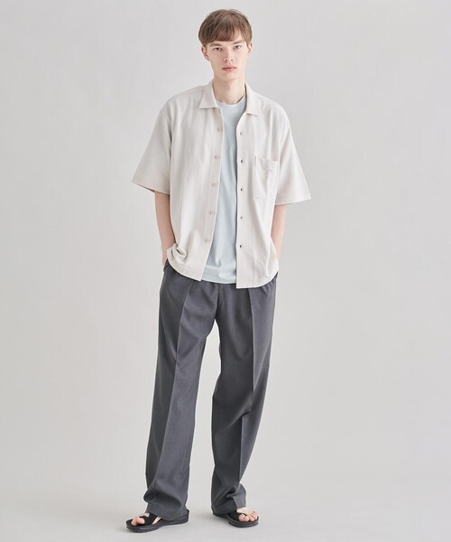 handvaerk（ハンドバーク）の「handvaerk | 60/2 クルーネックポケットビッグTシャツ SOLID MEN（Tシャツ/カットソー・メンズ・ネイビー/ダークグレー/ライトブルー/ライトグレー/ホワイト/ベージュ/オリーブ/ブラック・L/S/M）」の22枚目の写真