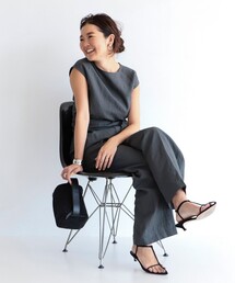Demi-Luxe BEAMS | Demi-Luxe BEAMS / バック カシュクール リネンブラウス(シャツ/ブラウス)