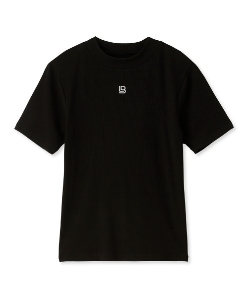 LILY BROWN(リリーブラウン)の「ハイネックエンプロイダリロゴT(Tシャツ/カットソー・レディース・ブラック/ホワイト/ミント・FREE)」の3枚目の写真