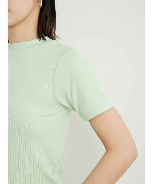 LILY BROWN(リリーブラウン)の「ハイネックエンプロイダリロゴT(Tシャツ/カットソー・レディース・ブラック/ホワイト/ミント・FREE)」の9枚目の写真