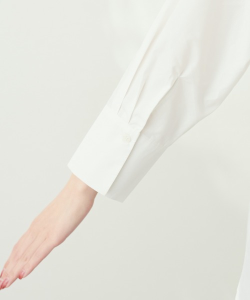 natural couture（ナチュラルクチュール）の「BIGボータイシャツブラウス（シャツ/ブラウス・レディース・オフホワイト/サックスブルー/ストライプ・FREE）」の20枚目の写真