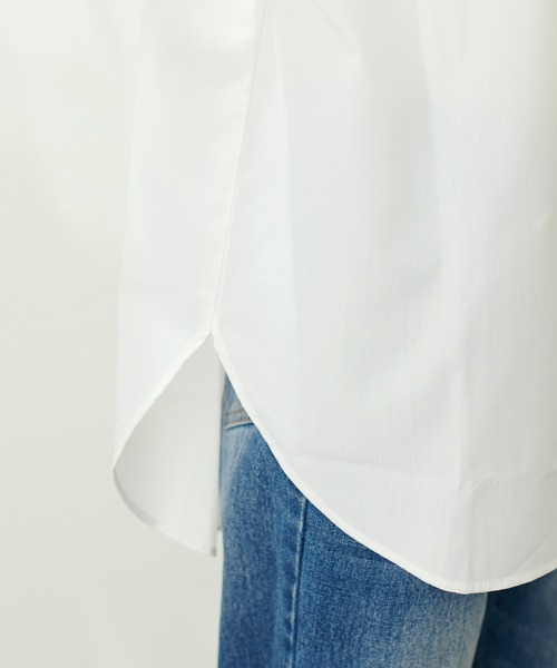 natural couture（ナチュラルクチュール）の「BIGボータイシャツブラウス（シャツ/ブラウス・レディース・オフホワイト/サックスブルー/ストライプ・FREE）」の21枚目の写真