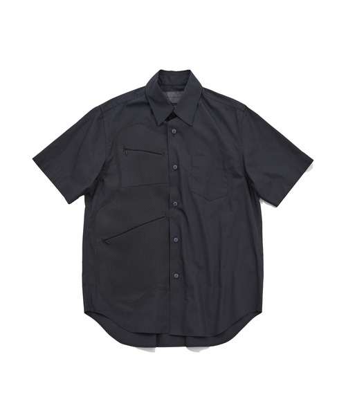 FUMITO GANRYU（フミトガンリュウ）の「【FUMITO GANRYU/フミト ガンリュウ】Body bag shirt（シャツ/ブラウス・メンズ・ブラック/サックスブルー・1/2）」の2枚目の写真