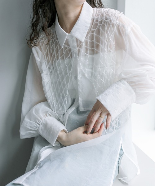 mystic（ミスティック）の「ビーズベスト（ベスト・レディース・クリア・FREE）」の2枚目の写真