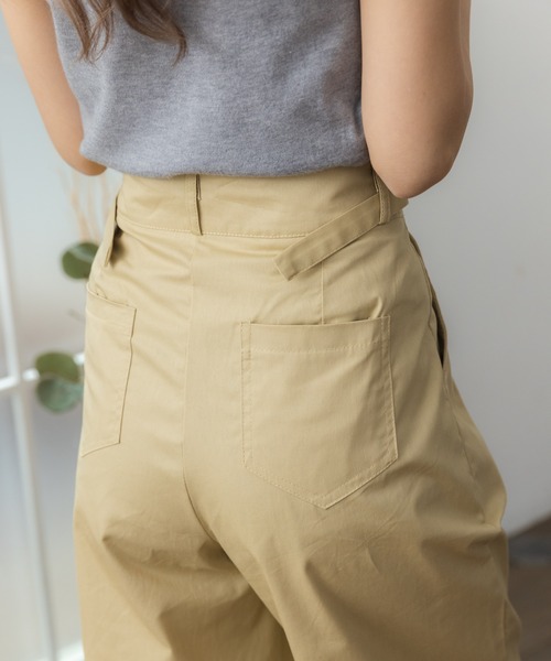 Ada.(エイダ)の「★今なら490円!★サイドベルトミリタリーワイドパンツ(カーゴパンツ・レディース・ベージュ/カーキ・S/M)」の21枚目の写真