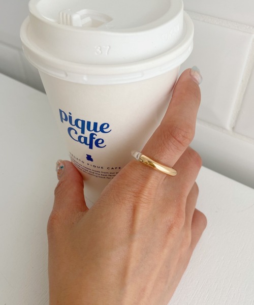 CLEA（クレア）の「メタルMIX 透明クリアリング（リング・レディース・ブラウン/シルバー/ゴールド・FREE）」の3枚目の写真