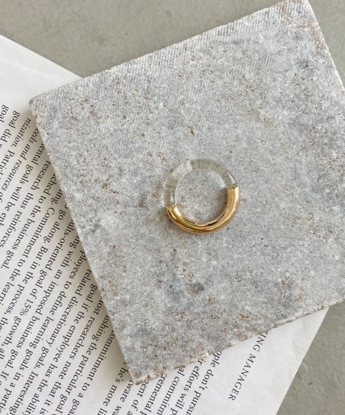 CLEA（クレア）の「メタルMIX 透明クリアリング（リング・レディース・ブラウン/シルバー/ゴールド・FREE）」の14枚目の写真