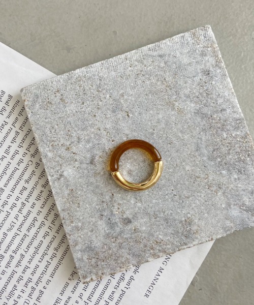 CLEA（クレア）の「メタルMIX 透明クリアリング（リング・レディース・ブラウン/シルバー/ゴールド・FREE）」の16枚目の写真