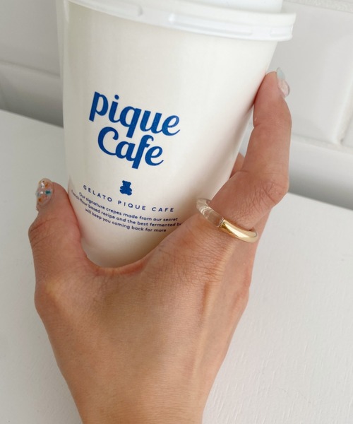 CLEA（クレア）の「メタルMIX 透明クリアリング（リング・レディース・ブラウン/シルバー/ゴールド・FREE）」の11枚目の写真