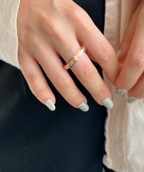 CLEA（クレア）の「メタルMIX 透明クリアリング（リング・レディース・ブラウン/シルバー/ゴールド・FREE）」の8枚目の写真