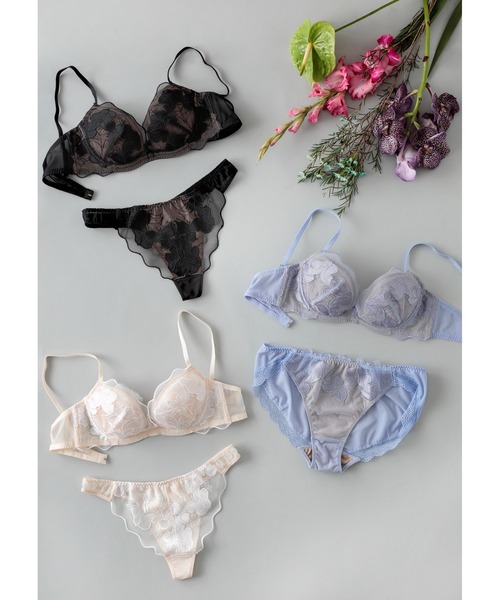 Chut！ INTIMATES（シュットインティメイツ）の「プッシュアップブラ ビキニショーツ (C379)（ショーツ・レディース・ブラック/ブルーグレー・M/L）」の9枚目の写真