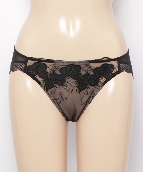 Chut！ INTIMATES（シュットインティメイツ）の「プッシュアップブラ ビキニショーツ (C379)（ショーツ・レディース・ブラック/ブルーグレー・M/L）」の4枚目の写真
