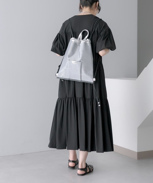 セール】【THE PURSE(ザ・パース）】TULLE KNAPSACKナップサック 