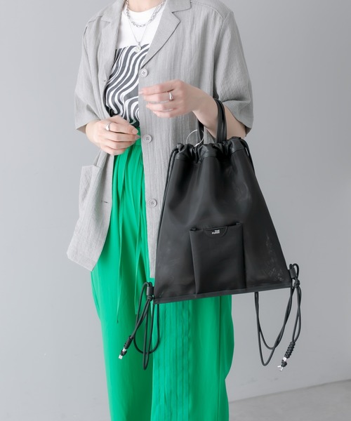 THE PURSE（ザパース  ）の「【THE PURSE(ザ・パース）】TULLE KNAPSACKナップサック（バックパック/リュック・レディース・ブラック/シルバー・FREE）」の18枚目の写真