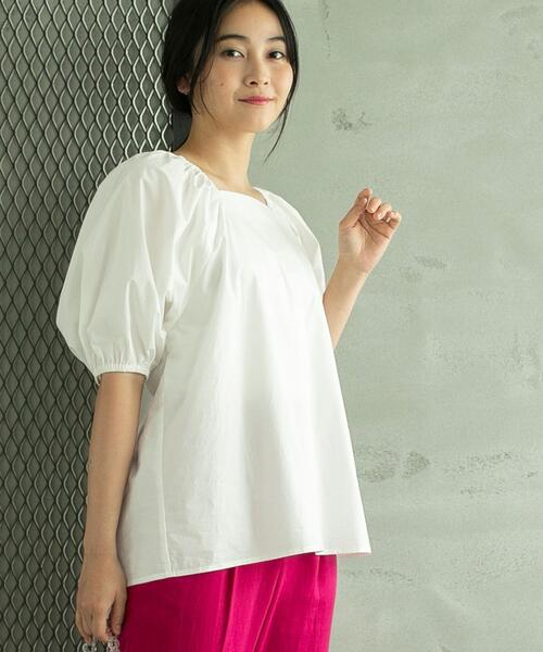 ※専用 5点おまとめ used×upcycle スクエアネックシャツ coen（コーエン）の「スクエアネックバックオープン5分袖ブラウス