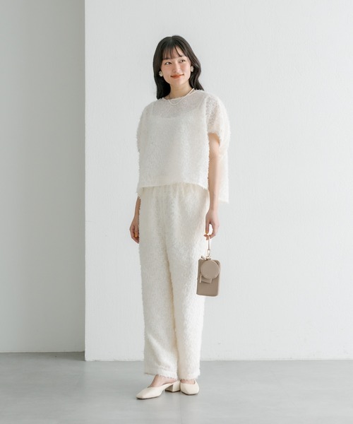 PUAL CE CIN（ピュアルセシン）の「ジャガードフリンジプルオーバーブラウス（シャツ/ブラウス・レディース・ナチュラル/ブラック・FREE）」の16枚目の写真