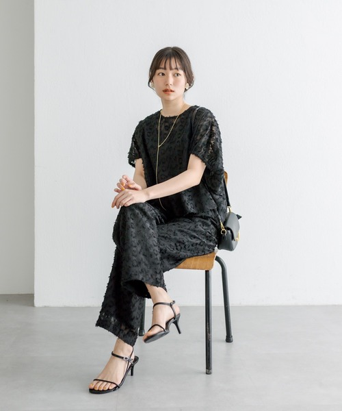 PUAL CE CIN（ピュアルセシン）の「ジャガードフリンジプルオーバーブラウス（シャツ/ブラウス・レディース・ナチュラル/ブラック・FREE）」の17枚目の写真