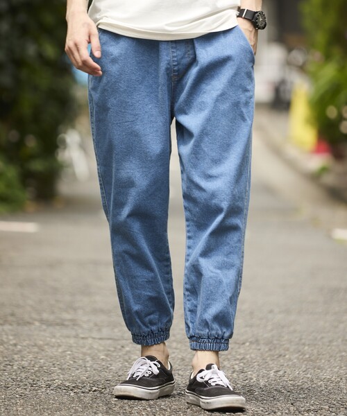 ✳︎出品 セール】限定展開 ストレッチツイル イージージョガーパンツ/デニム