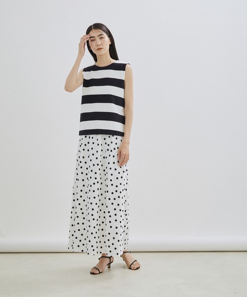 アダムエロペ　幾何学柄スカート 美品【TRICOTE】アダムエロペ 2万円 幾何学柄マキシスカート