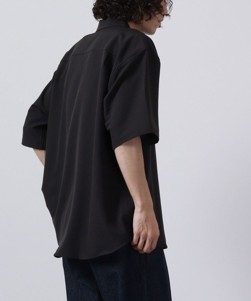 ROOT THREE（ルートスリー）の「ROOT THREE ストレッチ 吸汗速乾 レギュラーカラー 半袖 シャツ（シャツ/ブラウス・メンズ・ライトカーキ/ベージュ/ブラック・L/LL/M）」の12枚目の写真