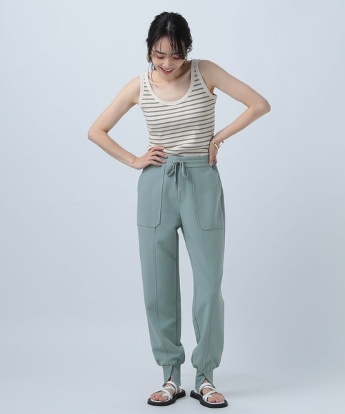 BAYFLOW(ベイフロー)の「ドロストジョグパンツ(その他パンツ・レディース・ベージュ/ブラック/ライトグリーン/ラベンダー・SMALL/MEDIUM)」の14枚目の写真