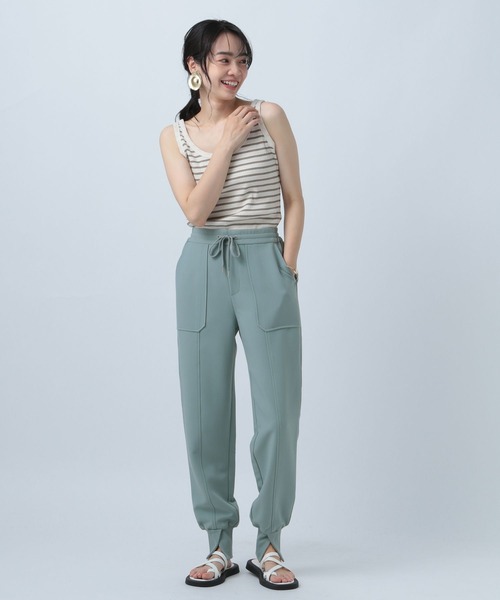 BAYFLOW(ベイフロー)の「ドロストジョグパンツ(その他パンツ・レディース・ベージュ/ブラック/ライトグリーン/ラベンダー・SMALL/MEDIUM)」の11枚目の写真