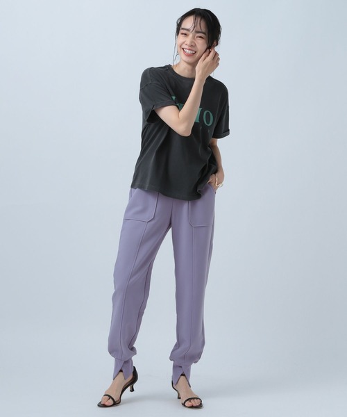 BAYFLOW(ベイフロー)の「ドロストジョグパンツ(その他パンツ・レディース・ベージュ/ブラック/ライトグリーン/ラベンダー・SMALL/MEDIUM)」の9枚目の写真
