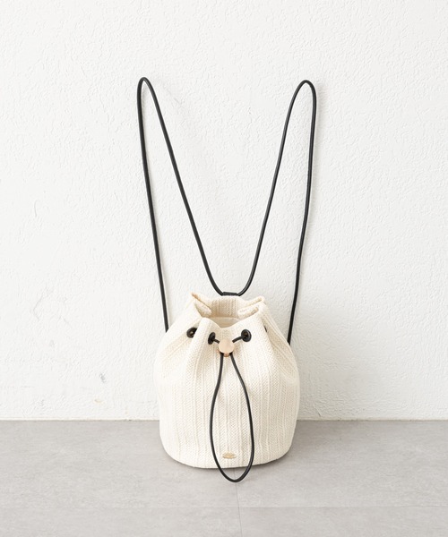 Chico（チコ）の「ペーパーナップサック（バックパック/リュック・レディース・ベージュ/ベージュ系その他/アイボリー・FREE）」の10枚目の写真