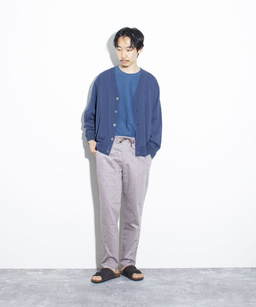 GLOSTER（グロスター）の「【GLOSTER/グロスター】SORONA(R) リネンイージーパンツ テーパード（その他パンツ・メンズ・グレイッシュベージュ/グレー/サックスブルー・S/M/L）」の15枚目の写真