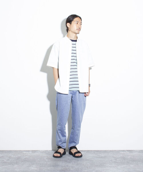 GLOSTER（グロスター）の「【GLOSTER/グロスター】SORONA(R) リネンイージーパンツ テーパード（その他パンツ・メンズ・グレイッシュベージュ/グレー/サックスブルー・S/M/L）」の21枚目の写真