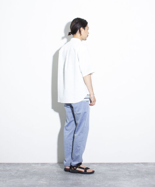 GLOSTER（グロスター）の「【GLOSTER/グロスター】SORONA(R) リネンイージーパンツ テーパード（その他パンツ・メンズ・グレイッシュベージュ/グレー/サックスブルー・S/M/L）」の7枚目の写真