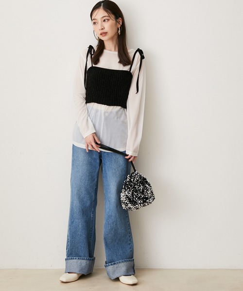 VIS（ビス）の「スパンコール巾着バッグ（ハンドバッグ・レディース・その他/シルバー系その他2/ゴールド系その他2・FREE）」の10枚目の写真