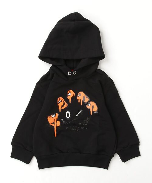 DIESEL KIDS(ディーゼルキッズ)の「DIESEL(ディーゼル)Kids & Junior ブランドロゴブリント長袖パーカーオーバーフーディー(パーカー・キッズ・オレンジ/ホワイト/ブラック・4Y/10Y/8Y/12Y/14Y/16Y)」の17枚目の写真