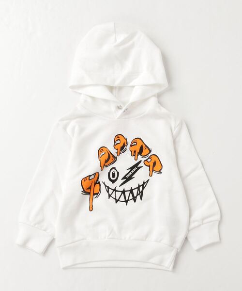 DIESEL KIDS(ディーゼルキッズ)の「DIESEL(ディーゼル)Kids & Junior ブランドロゴブリント長袖パーカーオーバーフーディー(パーカー・キッズ・オレンジ/ホワイト/ブラック・4Y/10Y/8Y/12Y/14Y/16Y)」の19枚目の写真